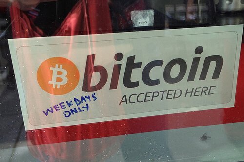 Bitcoin is used as a currency in many stores around the world, even though it doesn’t even have the backing of any central bank or government. Photo: RyanIsHungry/Flickr