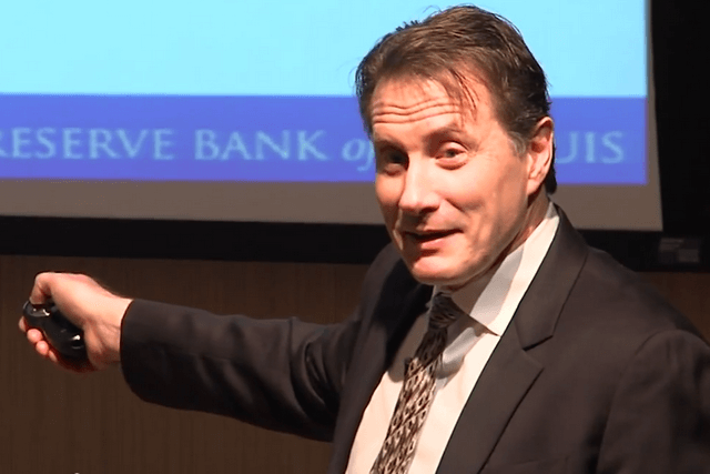 St. Louis Fed Economist David Andolfatto briefly explains some of the benefits and drawbacks to virtual currency. Photo: Federal Reserve Bank of St. Louis/Youtube