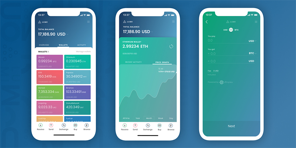  wallet cryptocurrency lumi 2019 options choose should 