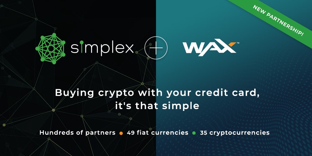 Simplex Partners with Worldwide Asset eXchange to Make WAX Token Available to NFT Collectors