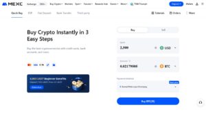 شراء بيتكوين من خلال MEXC