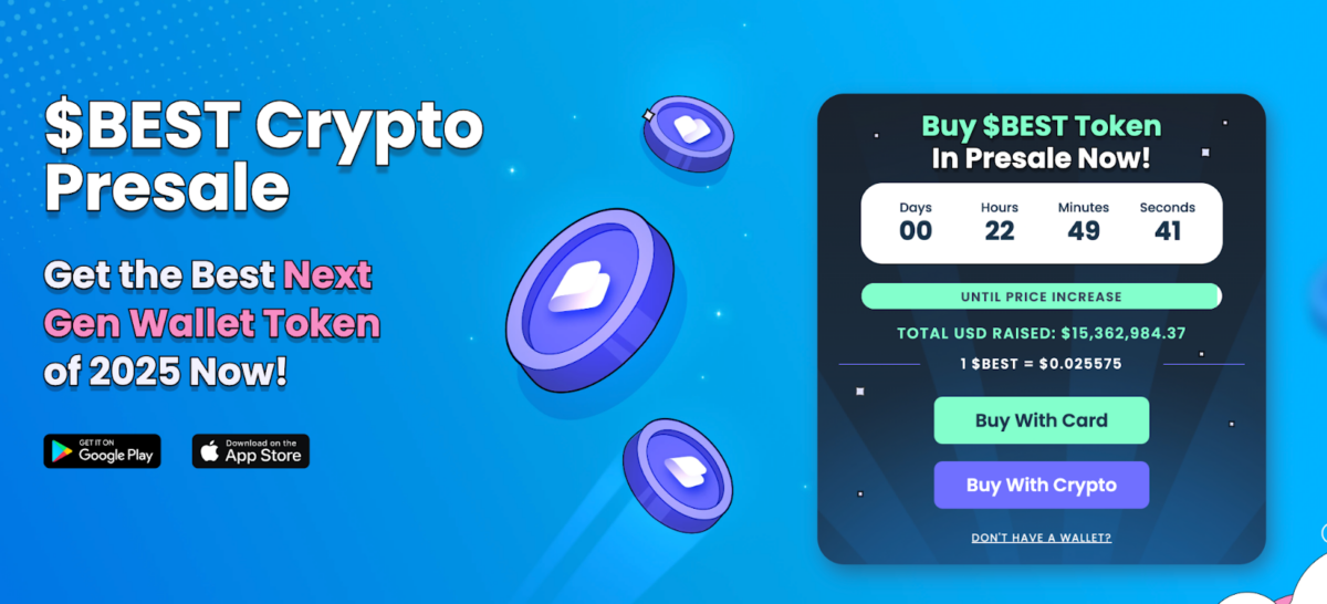 واجهة اكتتاب عملة بيست واليت (Best Wallet) وأبرز البيانات