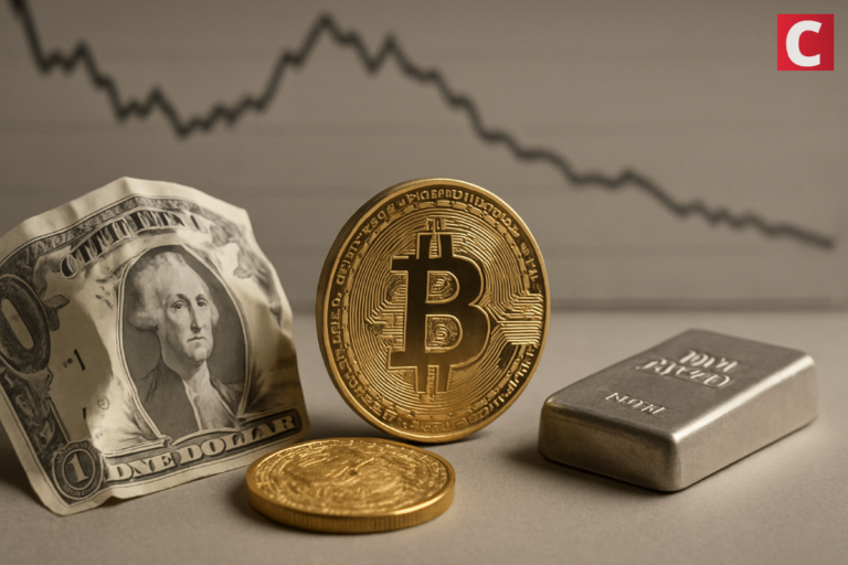 تراجع الدولار الأمريكي يدفع المستثمرين إلى تفضيل عملة بيتكوين (Bitcoin-BTC) والذهب والفضة، وفقاً لمدير تنفيذي في شركة سيتادل (Citadel)