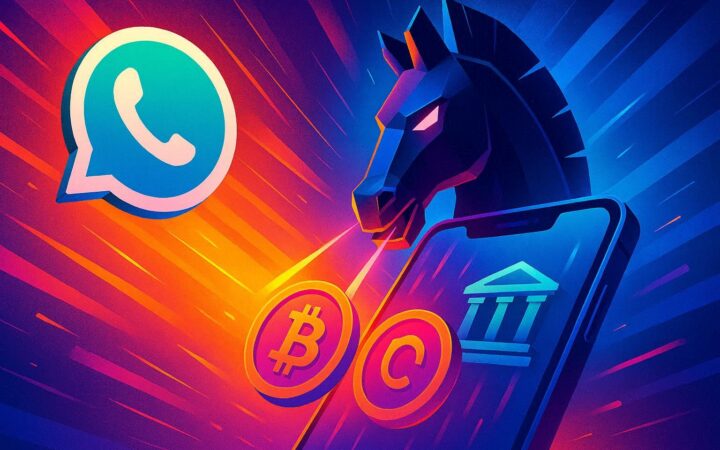 فيروس واتساب جديد باسم “Eternidade Stealer” يستهدف المحافظ الرقمية وتطبيقات البنوك