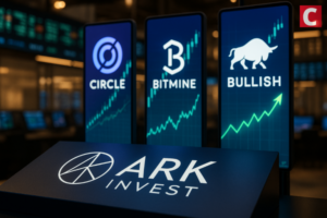 تحرّك مفاجئ من ARK Invest.. استثمارات جديدة في Circle وBitMine وBullish بعد هبوط الأسعار