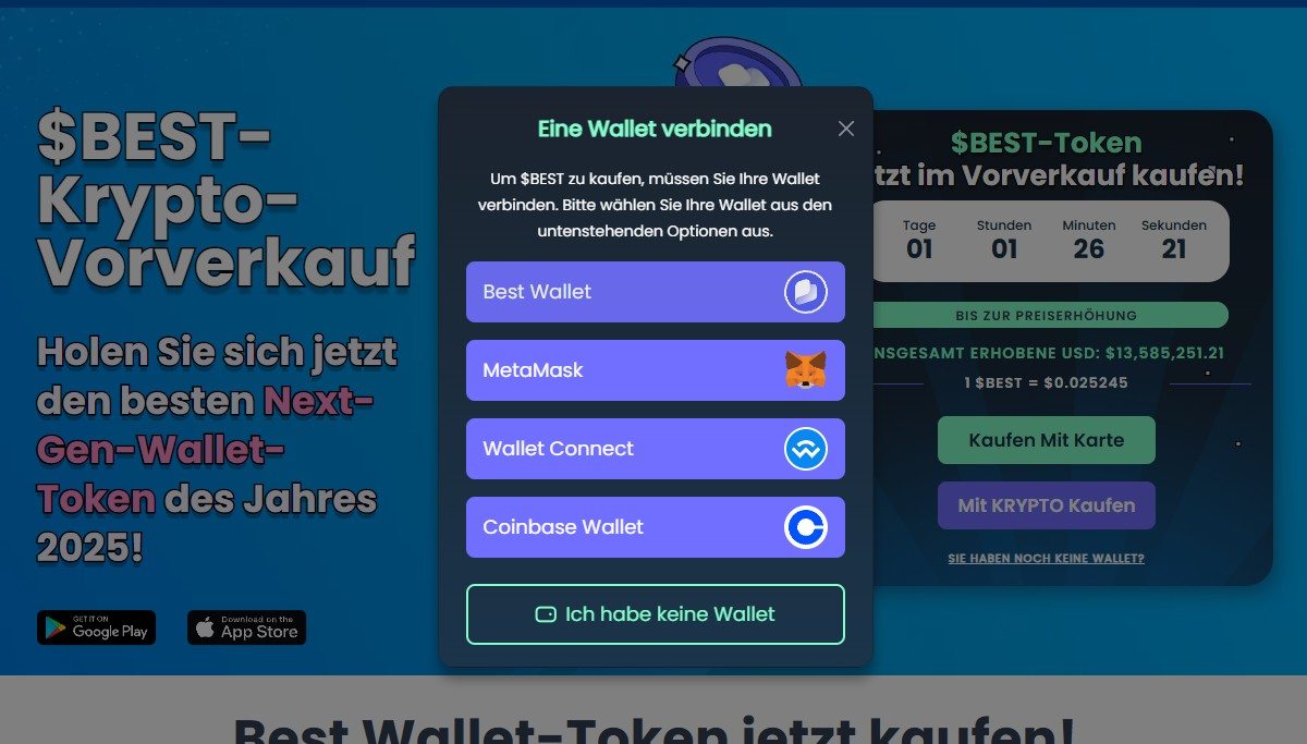 $BEST-Vorverkaufsplattform Verbinden