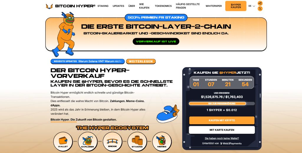 Bitcoin Hyper (neuer Anwärter)