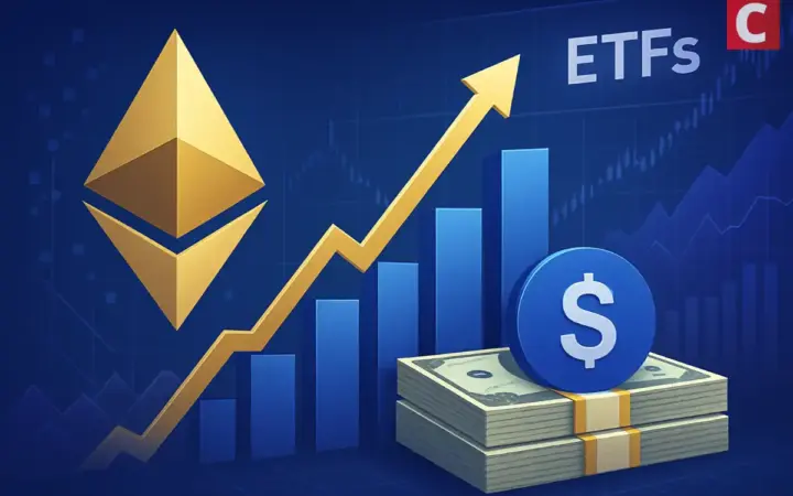 Ethereum-ETFs verzeichneten in nur 15 Handelstagen Kapitalzuflüsse über 1 Mrd. US-Dollar