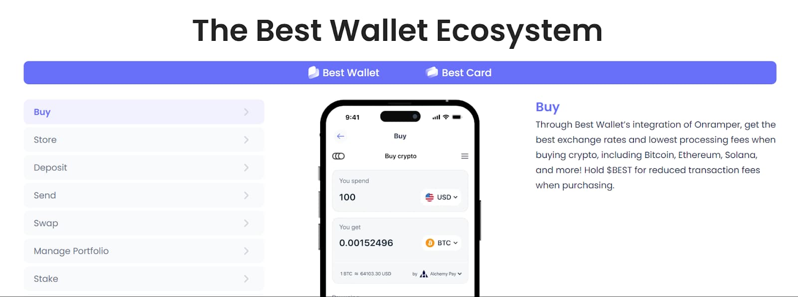 Ethereum über Best Wallet kaufen