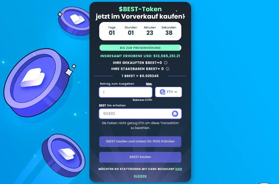 Kaufen Sie $BEST-Token