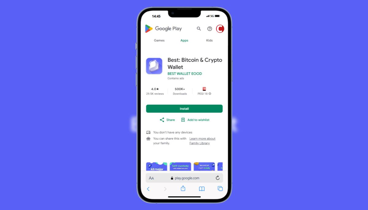 Laden Sie die BEST WALLET App herunter und installieren Sie sie
