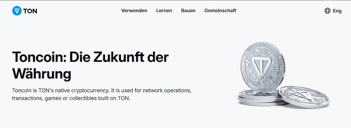 Neue Kryptowährung Toncoin