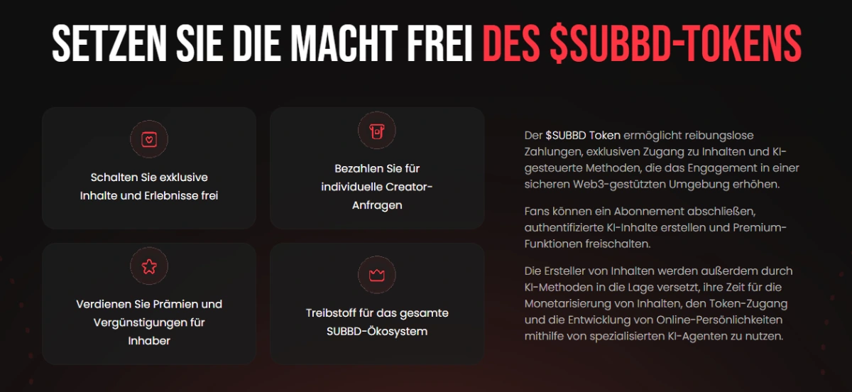 SUBBD Ökosystem und Nutzen