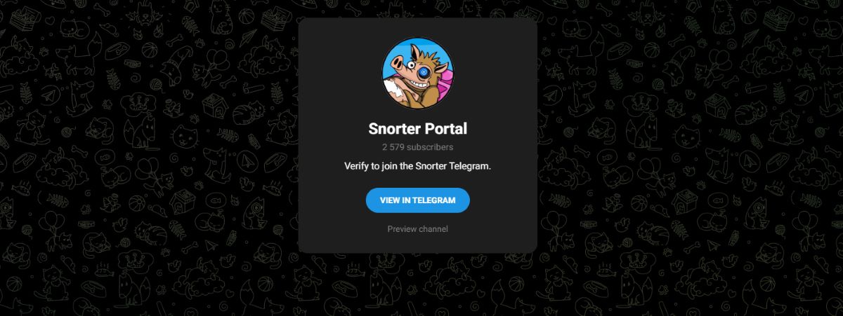 Snorter Wallet via Telegram einrichten