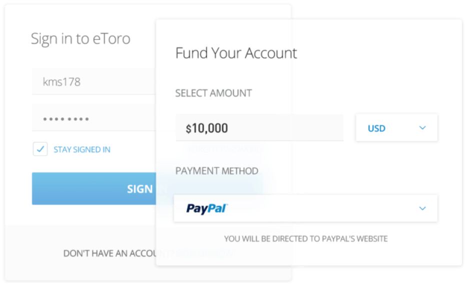 eToro Einzahlung