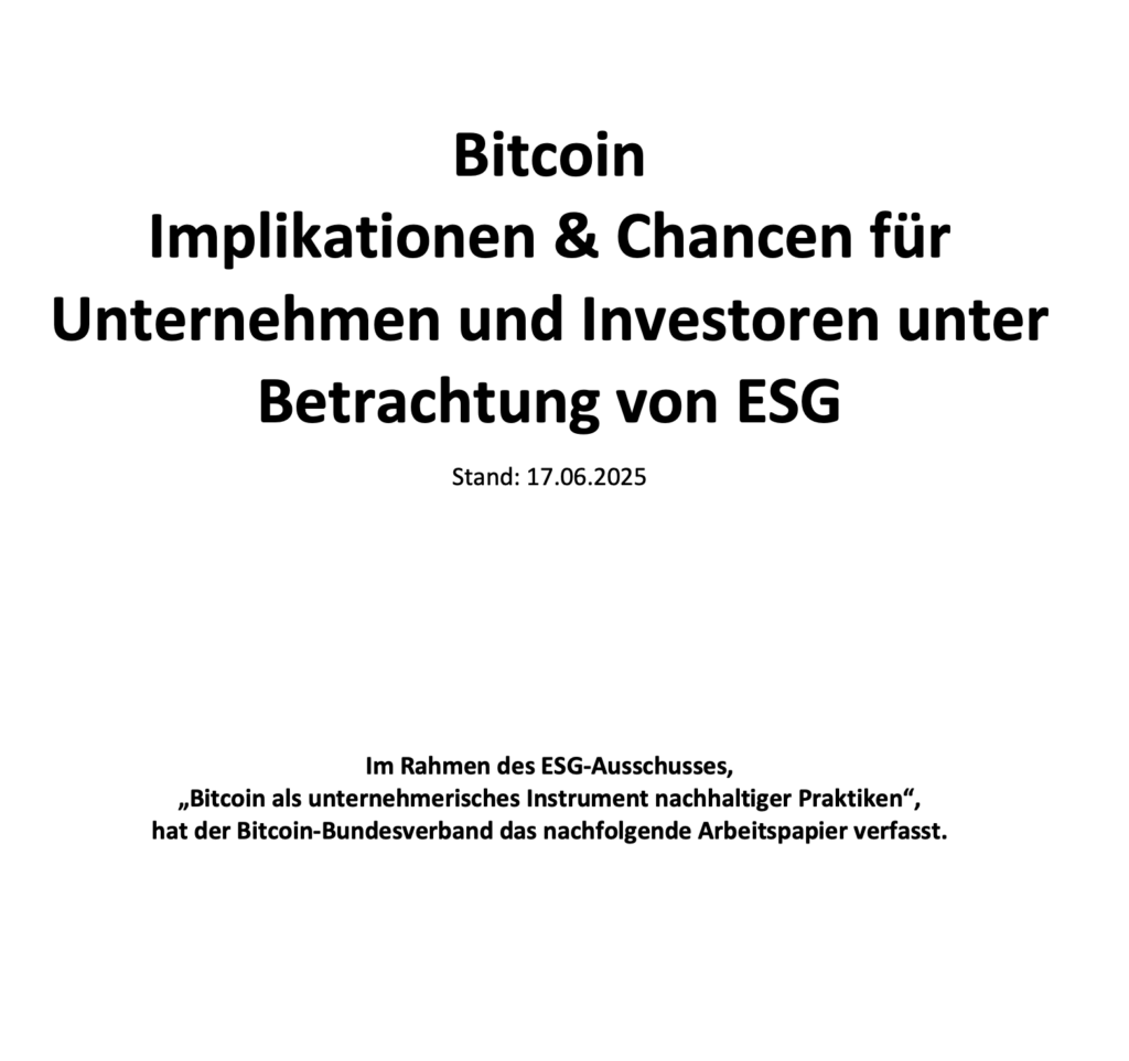 Arbeitspapier Bitcoin-Verband