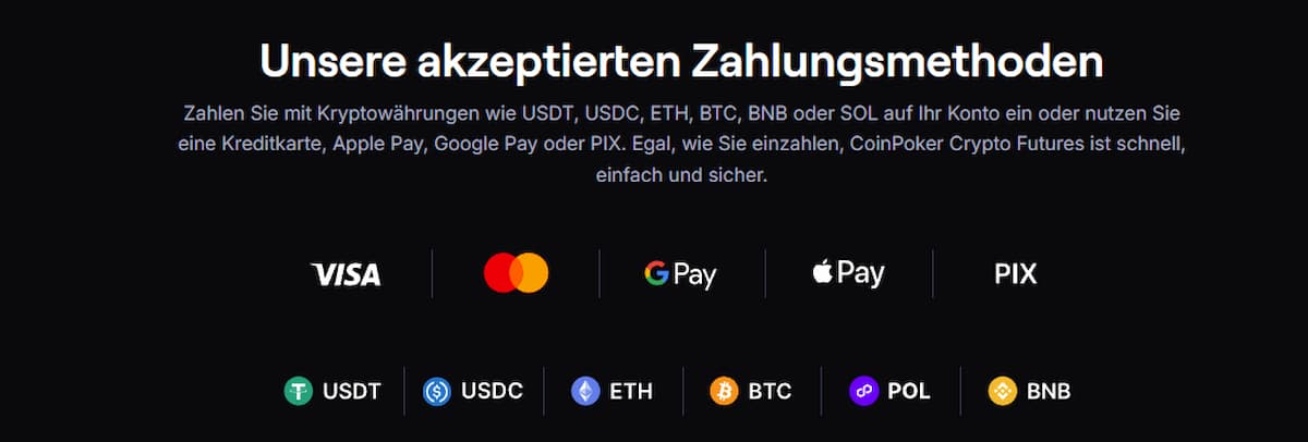 Einzahlung vornehmen