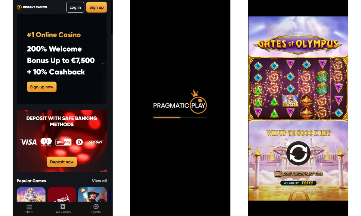 Instant Casino Mobile Play