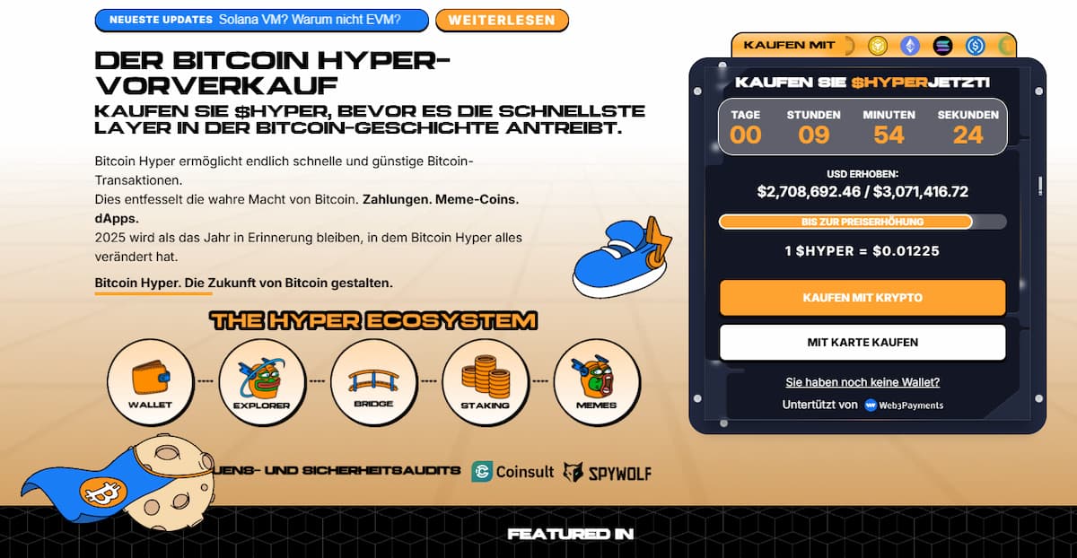 Presale von Bitcoin Hyper