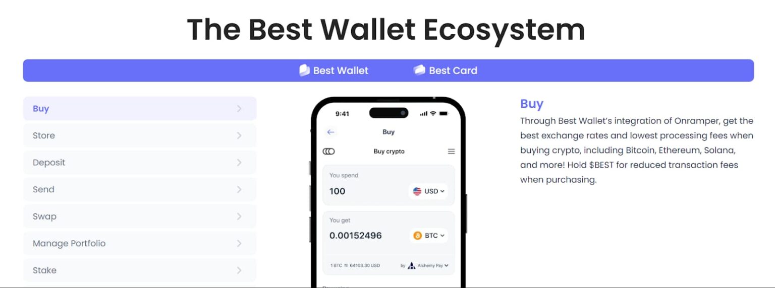 Schritt 2 Über Best Wallet Nexchain kaufen - Schnell und sicher