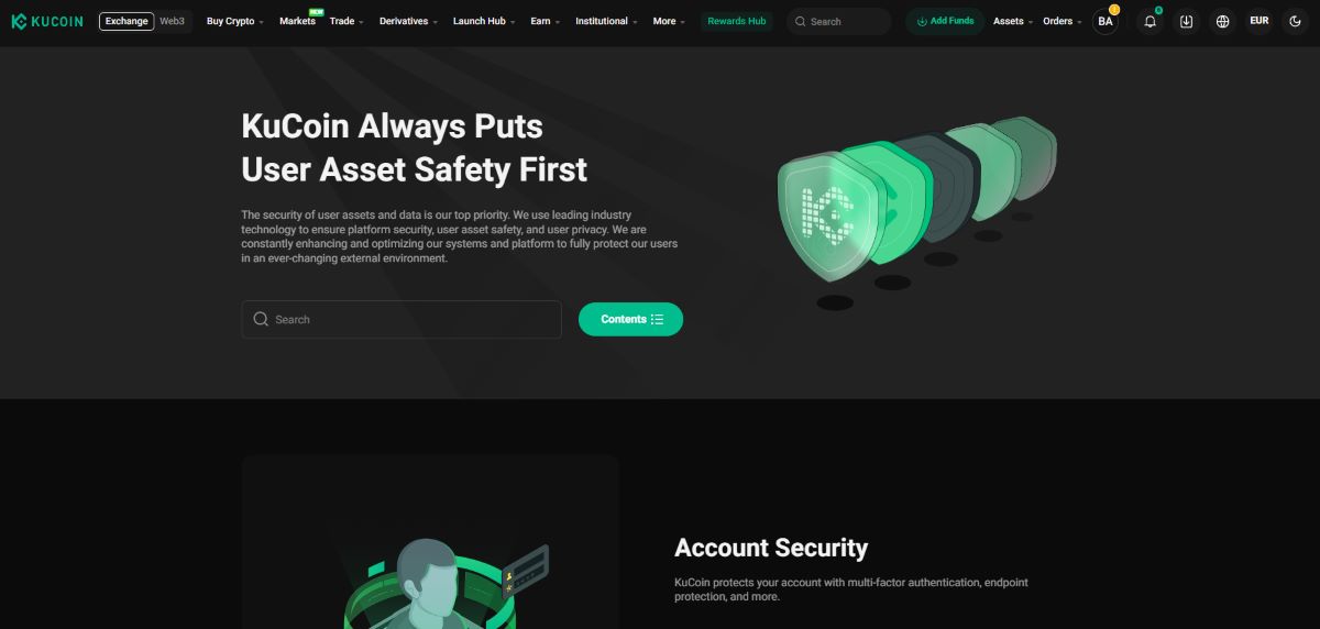 Sicherheit und Regulierung bei Kucoin