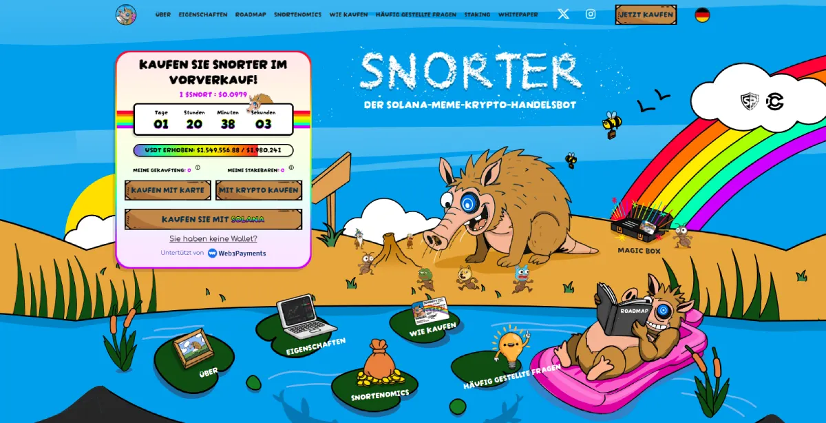 Beste Alternative zu Pepe Coin: Snorter