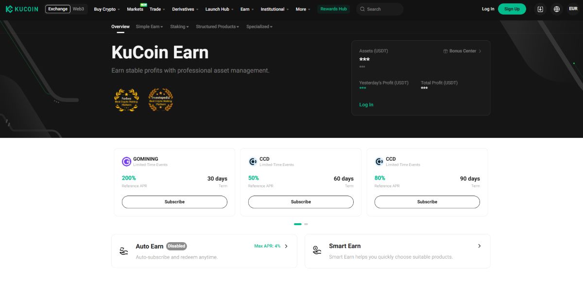 kucoin earn