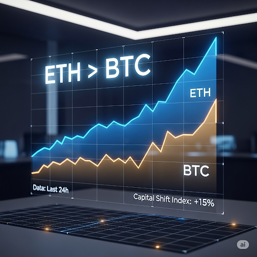 Ethereum holt deutlich auf! Bitcoin verliert die Führung