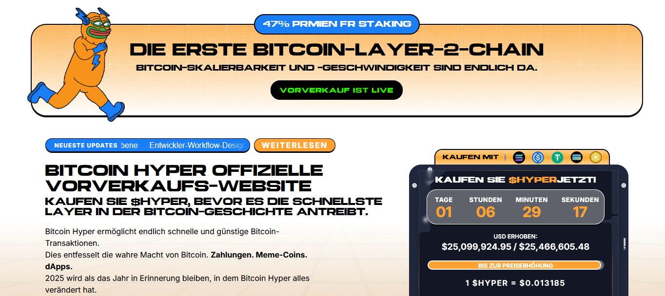 bitcoin hyper der ganz tolle neue Coin