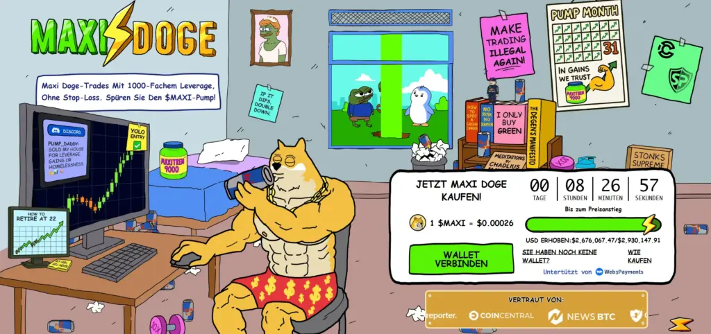 Maxi Doge presale neue Coin
