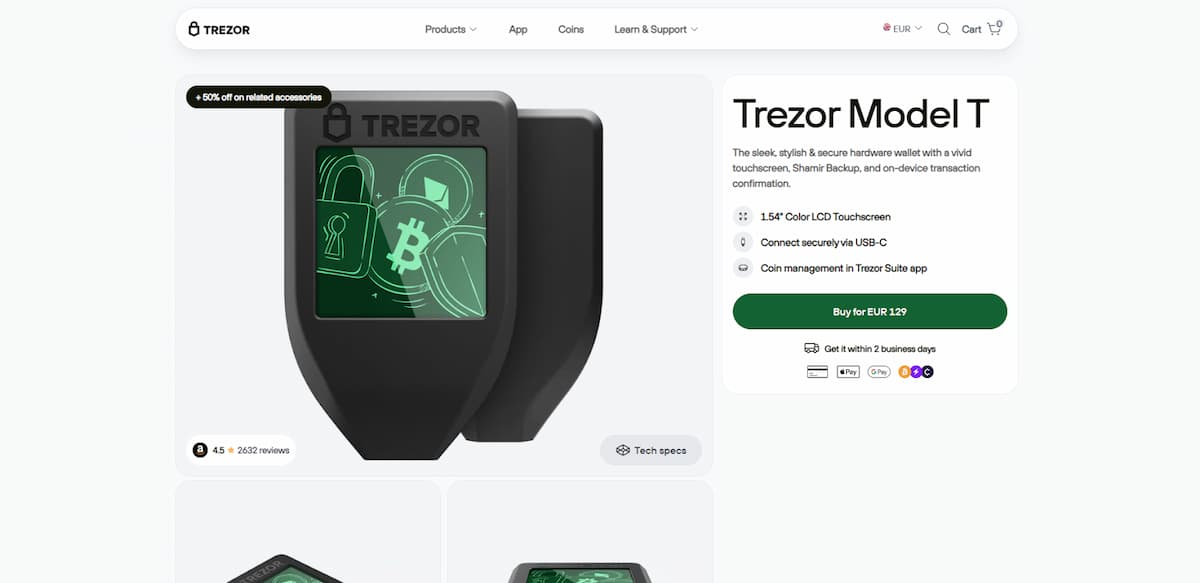 Trezor Model T (Hardware)