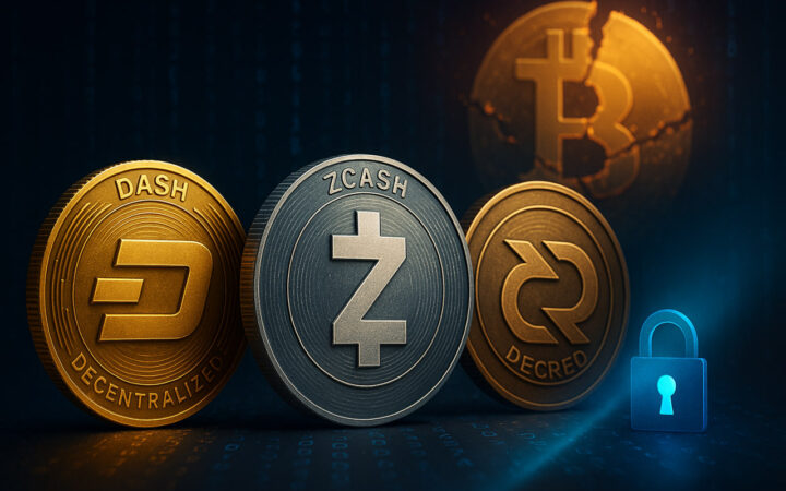 Die Rückkehr der anonymen Kryptowährungen: Dash, Zcash, Decred im Höhenflug
