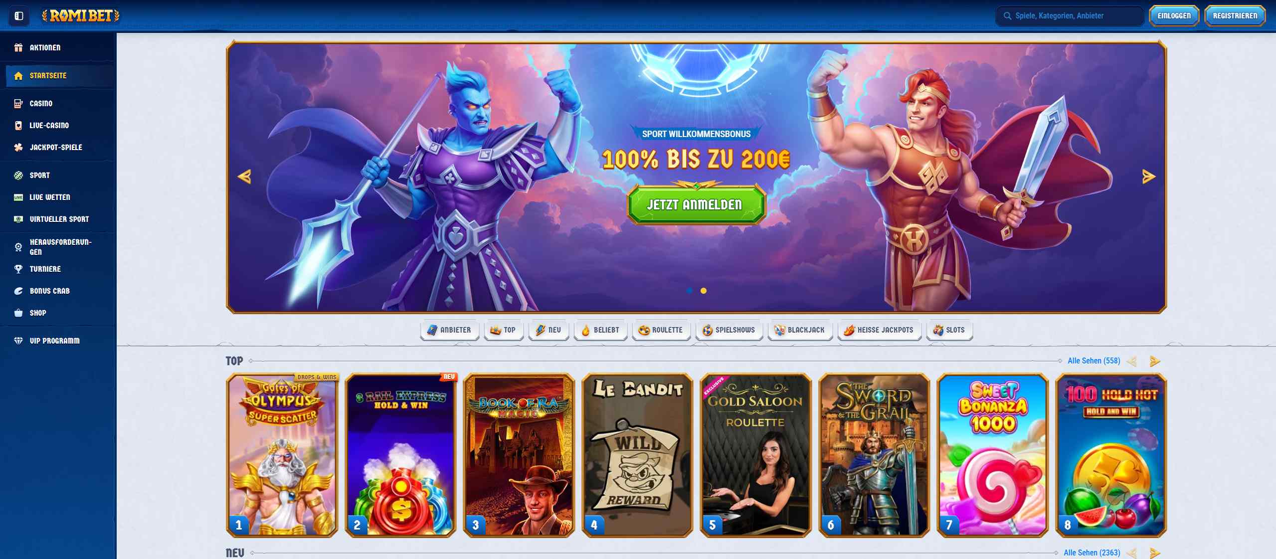 romibet startseite