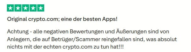 crypto.com exchange positive feedback