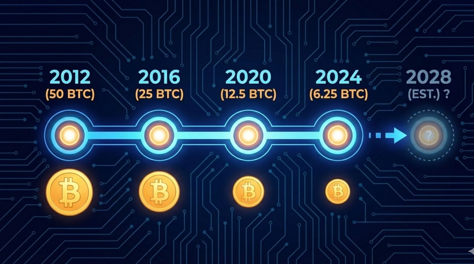 Historische Bitcoin Halvings im Überblick