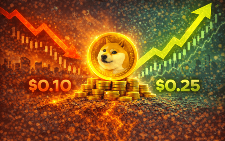 Dogecoin Prognose: Crash auf 0,10 $ oder Rebound in Richtung 0,20 $ Widerstand?