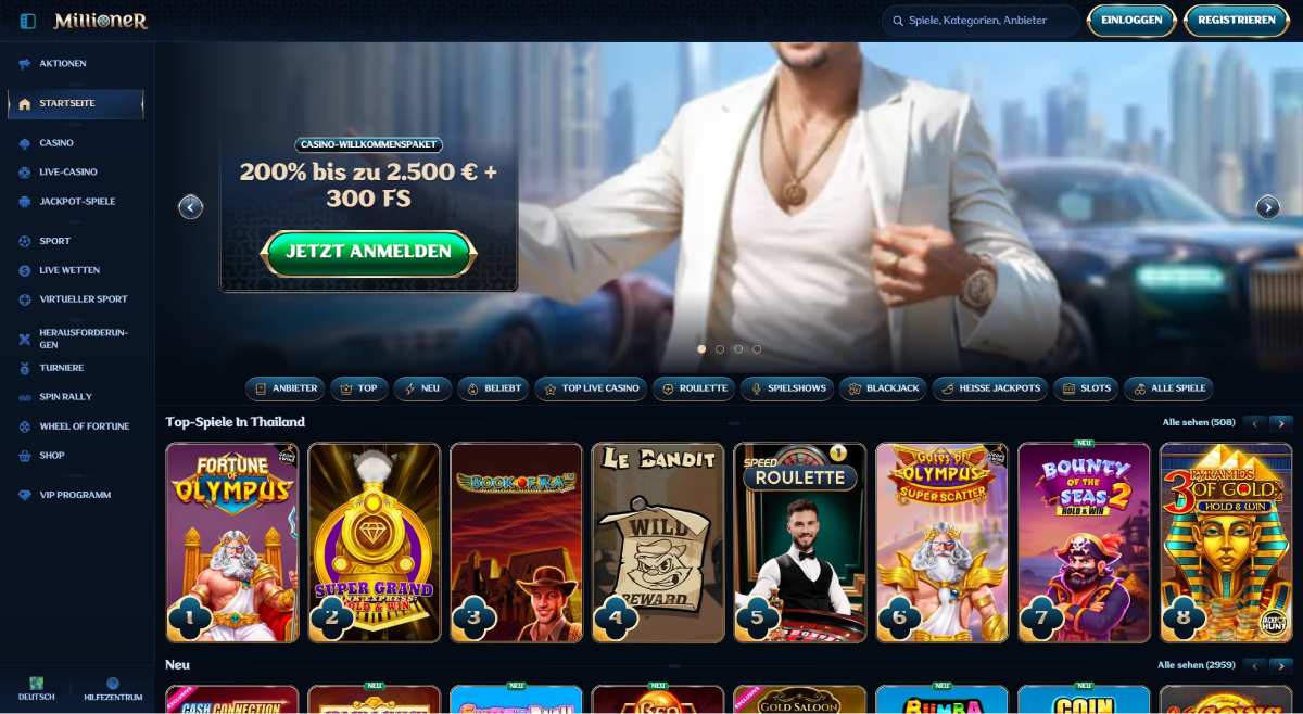 Millioner Casino Home