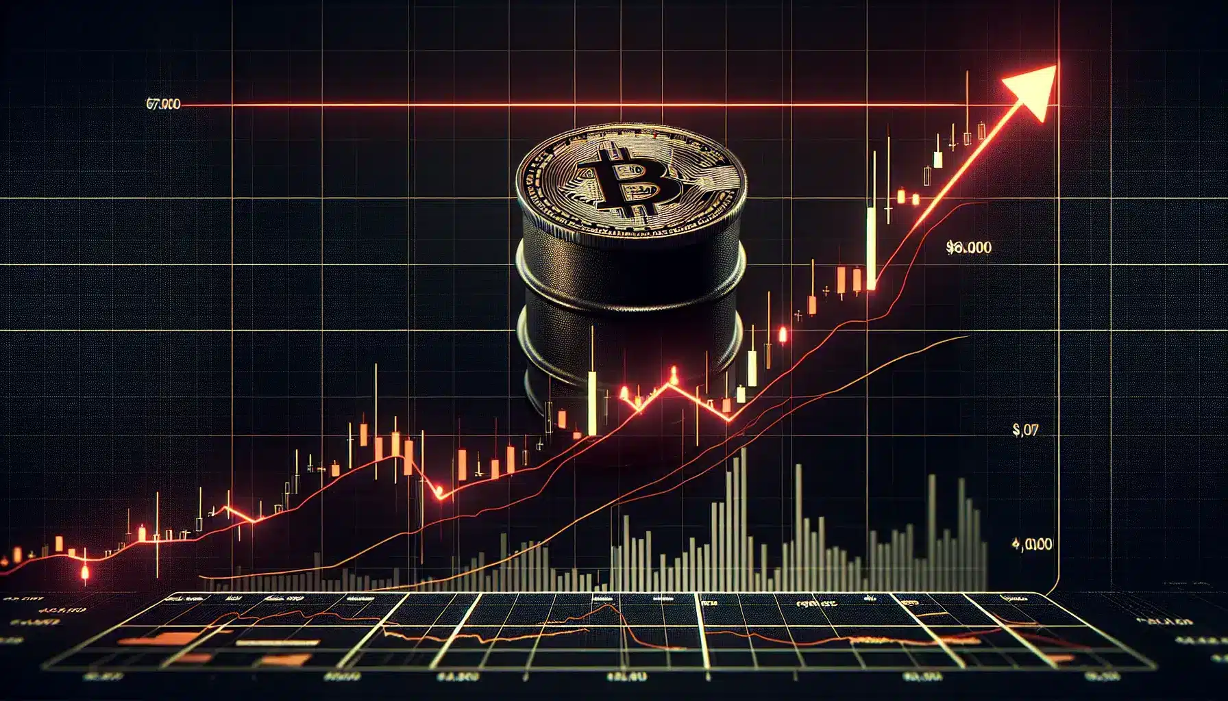 BTC USD: 70.000-Dollar-Support gerät unter Druck, da Öl-Preissprung auf 120 Dollar Fed-Sorgen schürt