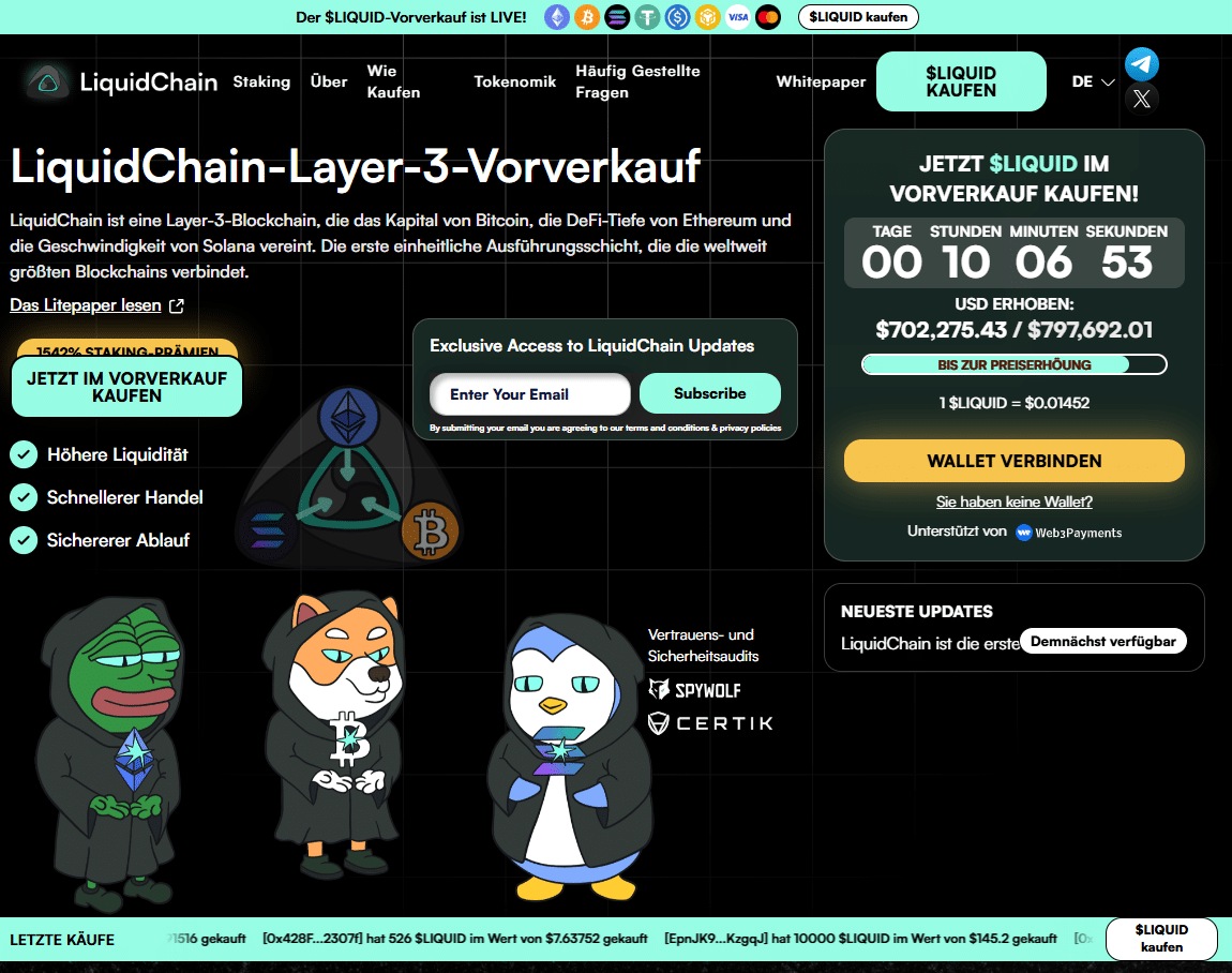 LiquidChain Layer 3 Presale