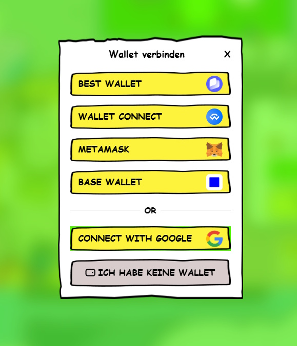 Wallet verbinden mit Maxi Doge