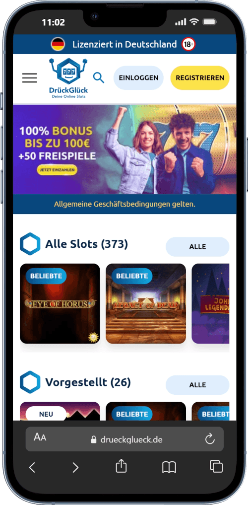 drueckglueck casino bonus