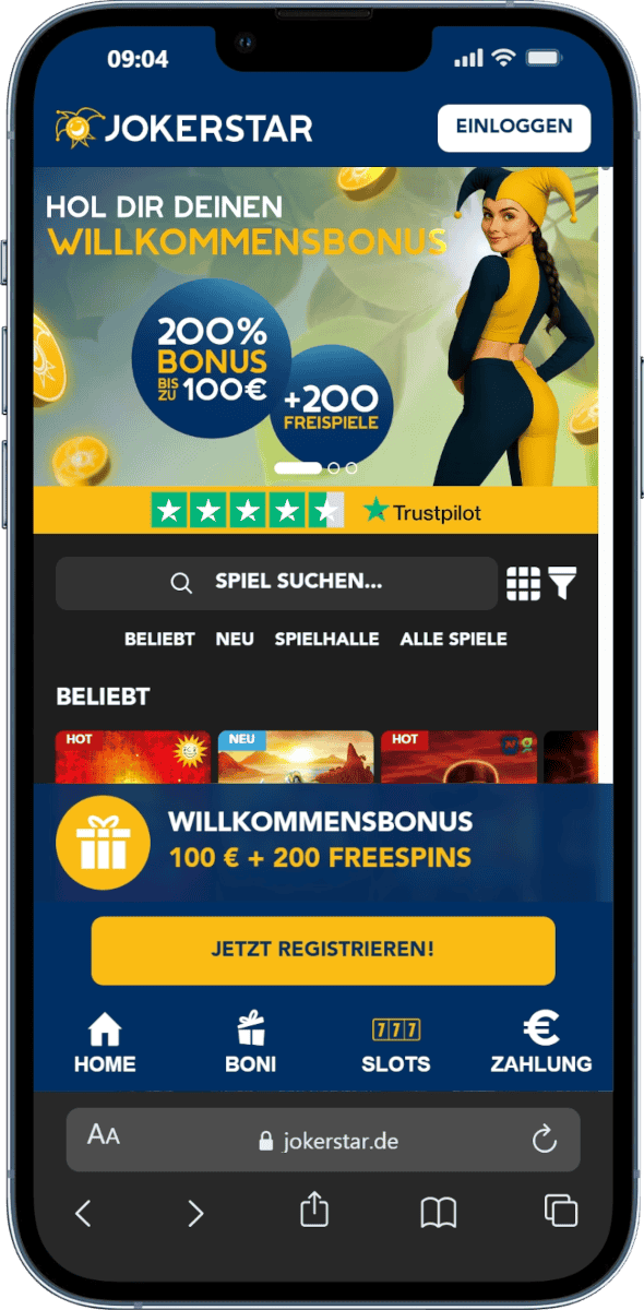 jokerstar casino bonus