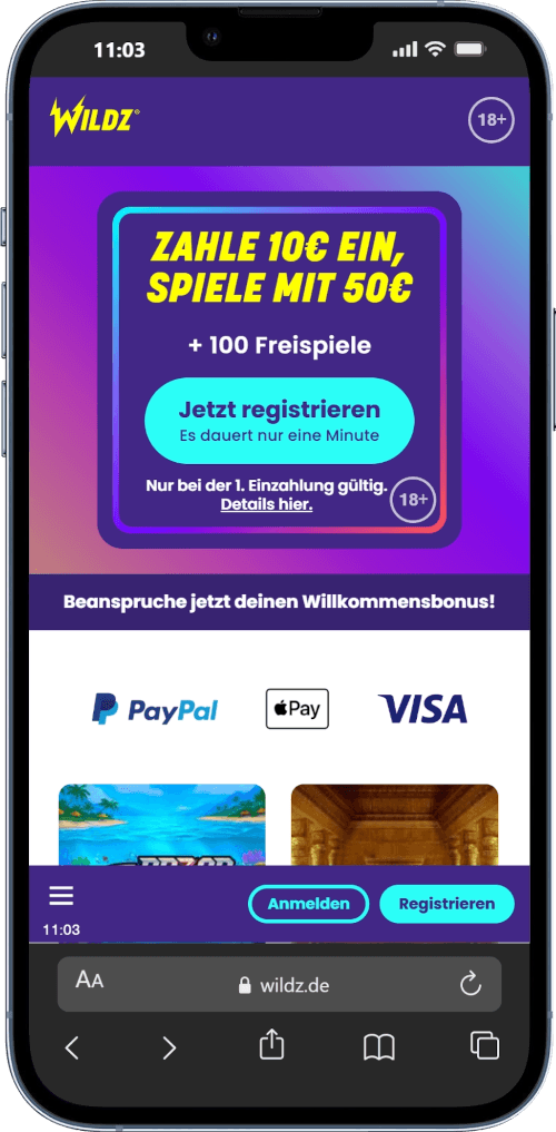 wildz casino bonus