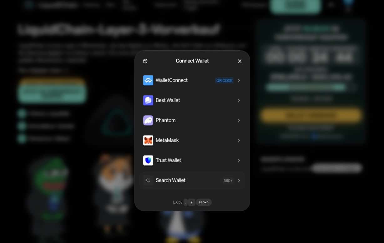 LiquidChain Wallet connect