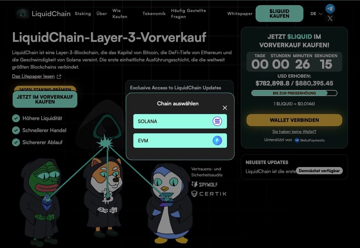 LiquidChain Wallet verbinden