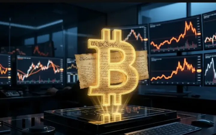 US-Verfassung auf der Blockchain und Nervenkrieg am Chart: Wo steht Bitcoin?
