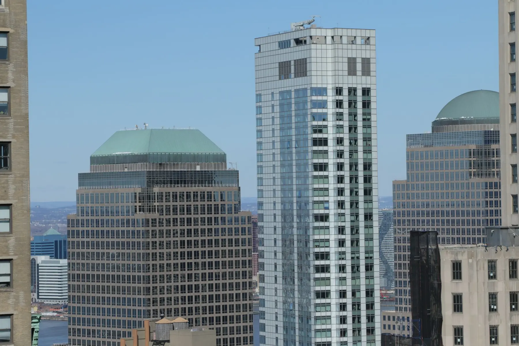 The BlackRock headquarters building in New York City featuring its distinctive green roof