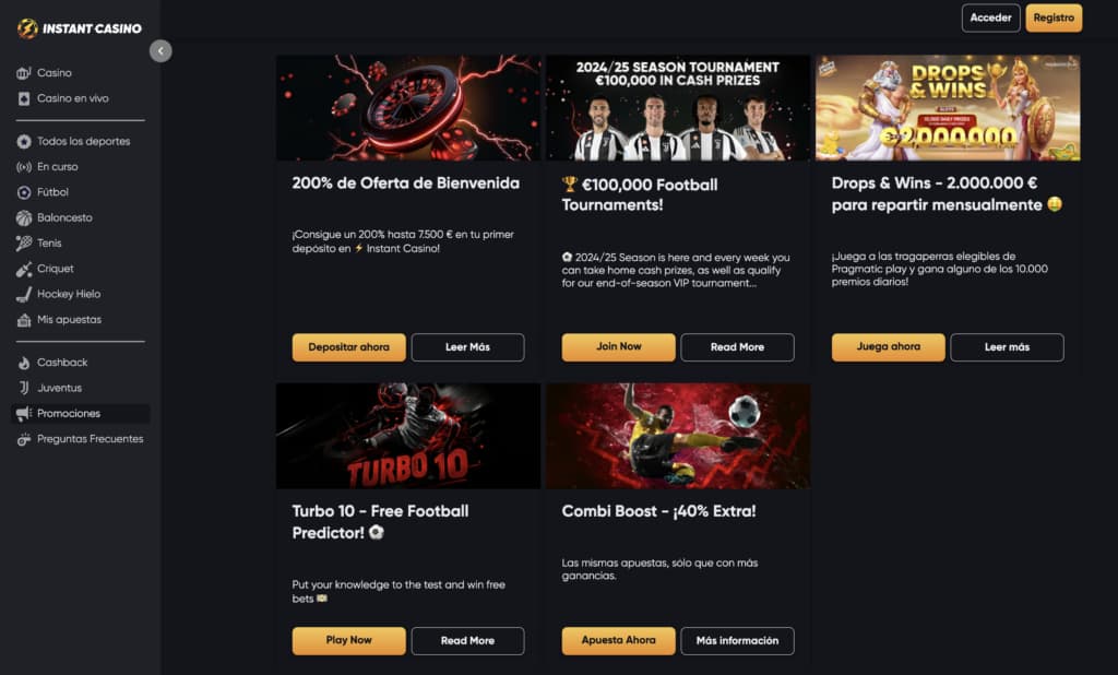 instant casino sin kyc