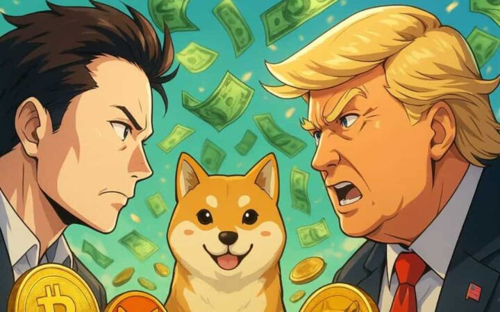 Trump contra Elon Musk: las 4 memecoins para hacer x100