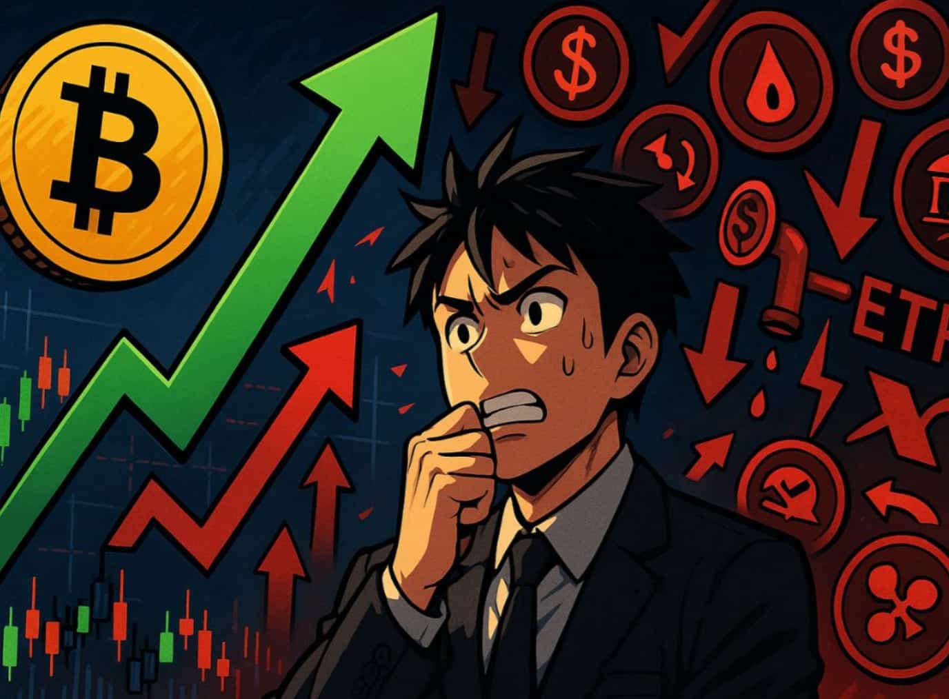 Bitcoin rompe los 116.000 dólares, pero 8 indicadores de cada 10 se tiñen de rojo